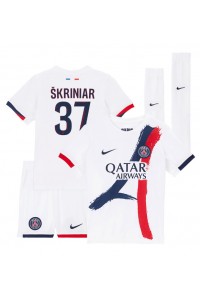 Paris Saint-Germain Milan Skriniar #37 Babytruitje Uit tenue Kind 2024-25 Korte Mouw (+ Korte broeken)